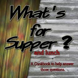 What's for Supper Cookbook, with recipes for the whole family to enjoy. From appetizers, beverages, breads, chicken, fish, meats to cookies and candy, this cookbook has something for the whole family